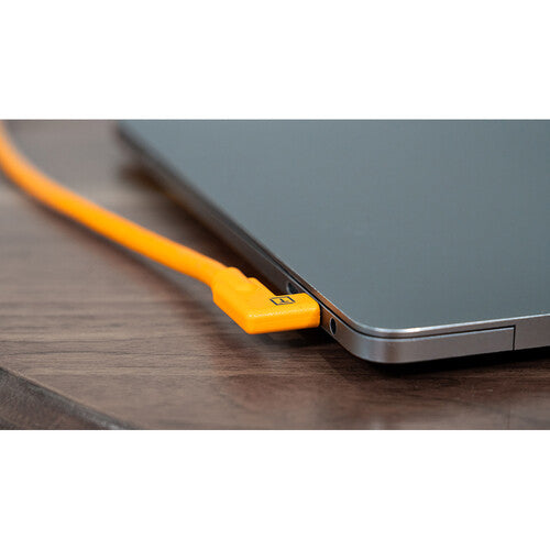 Tether Tools TetherPro Dual Right-Angle USB-C Cable (15', High-Visibility Orange) Tether Tools TetherPro Dual Right-Angle USB-C Cable (15', High-Visibility Orange)